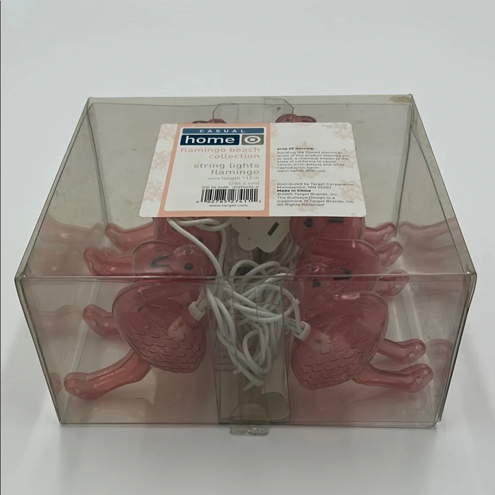 Target Pink Flamingo String Lights 10pcs Plug In New in box